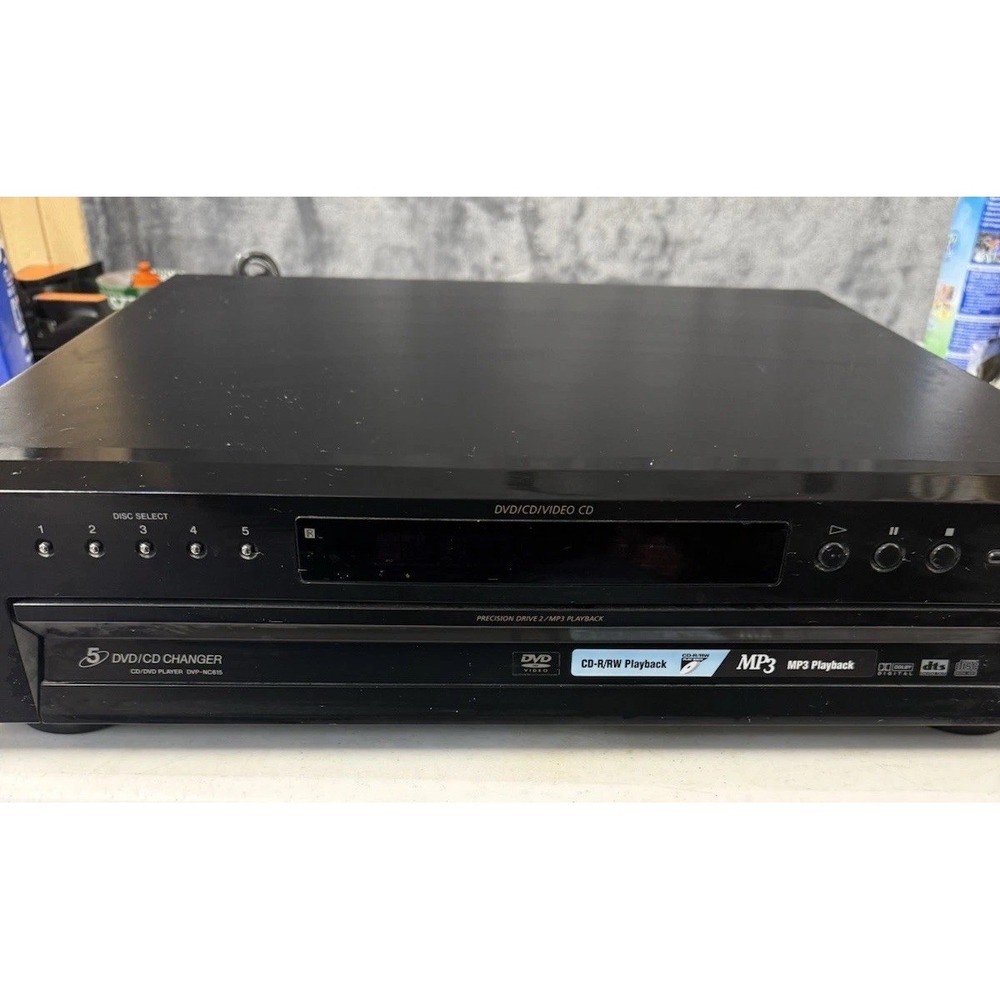 Sony DVP-NC615 Carousel 5-Disc DVD/CD Player Tested Works No Remote